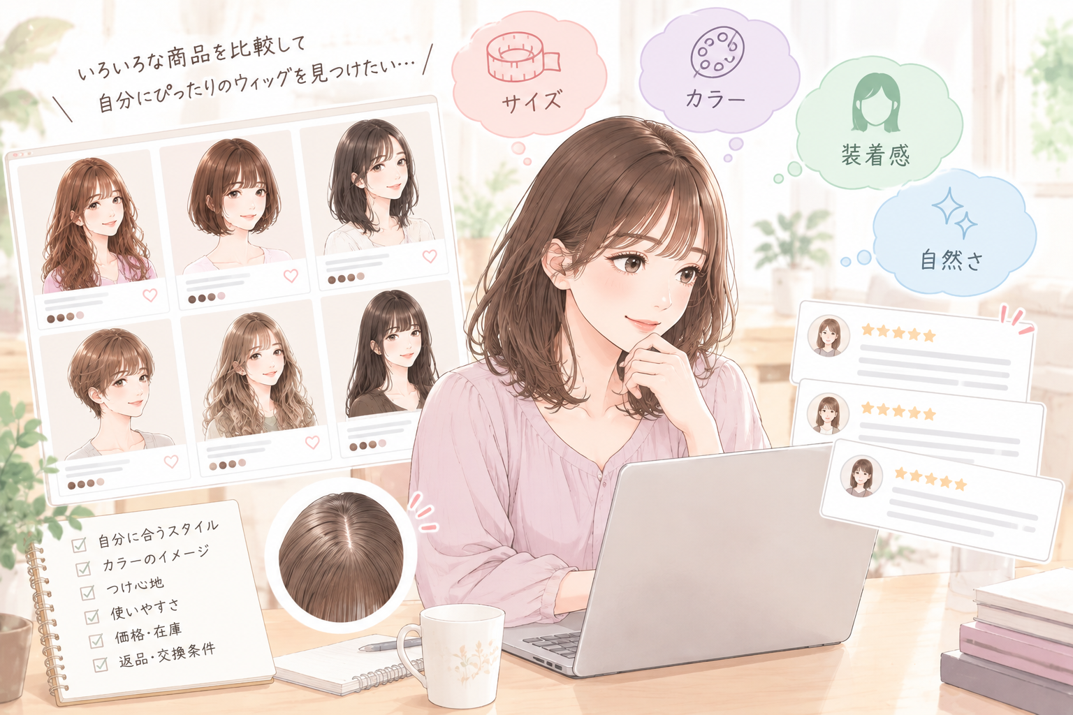 ウィッグ選びを楽しむ比較ガイド